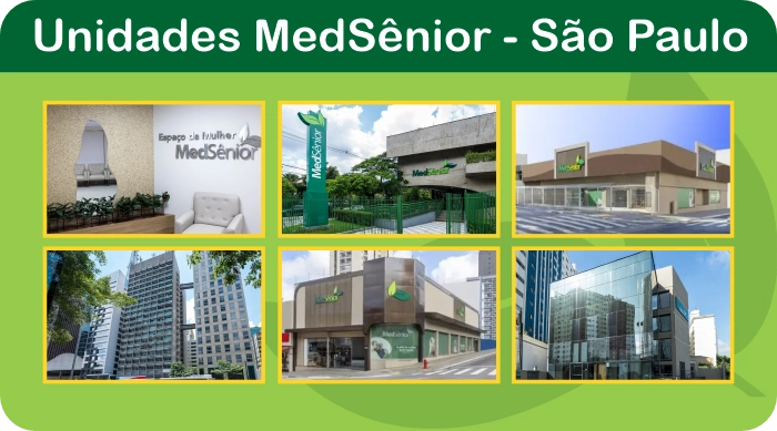Unidades próprias MedSênior em São Paulo: Centros de oncologia, diagnóstico e pronto atendimento especializado.